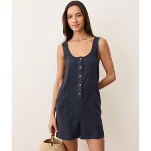 MARINE LAYER “Sydney” Romper in Navy India Ink XS NWT